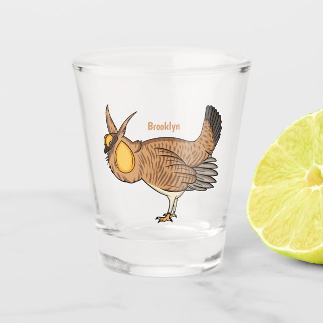 Vaso De Chupito Mayor ilustracion de personalizado de pollo de pra (Anverso)