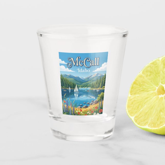 Vaso De Chupito McCall Idaho (Anverso)