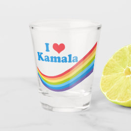 Vaso De Chupito Me encanta el arcoiris electoral lindo de Kamala