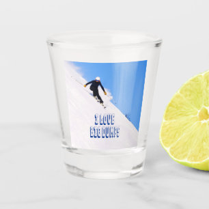 Vaso De Chupito Me encanta la nieve cuesta abajo