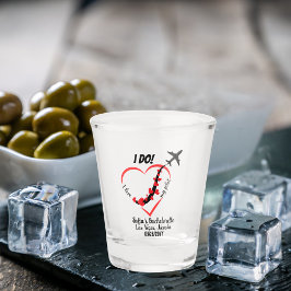 Vaso De Chupito Me encanta mi piloto, avión y corazón, soltera