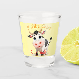 Vaso De Chupito Me Gusta El Arte De Vacas Thunder_Cove