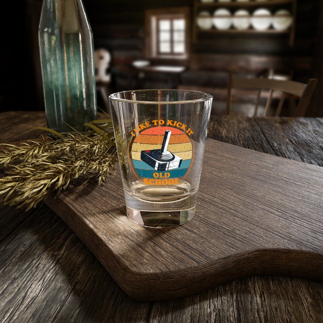 Vaso De Chupito Me gusta pegarle a la vieja escuela - Videojuego r (Subido por el creador)