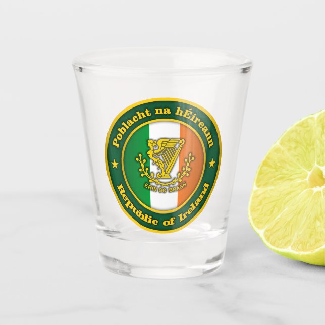 Vaso De Chupito Medallón irlandés 2 (Anverso)