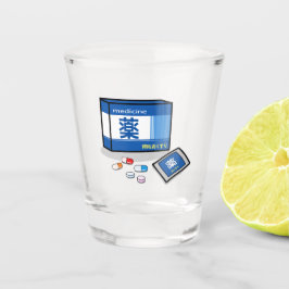 Vaso De Chupito Medicine in Japanese Kanji&Hiragana