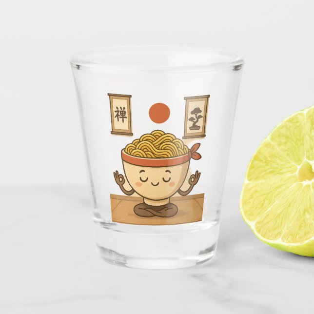 Vaso De Chupito Medición de fideos zen (Anverso)