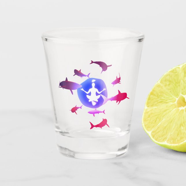 Vaso De Chupito Medición subacuática (Anverso)