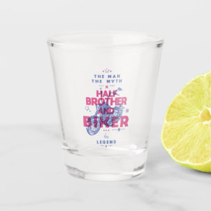 Vaso De Chupito Medio hermano y ciclista el hombre el mito la leye