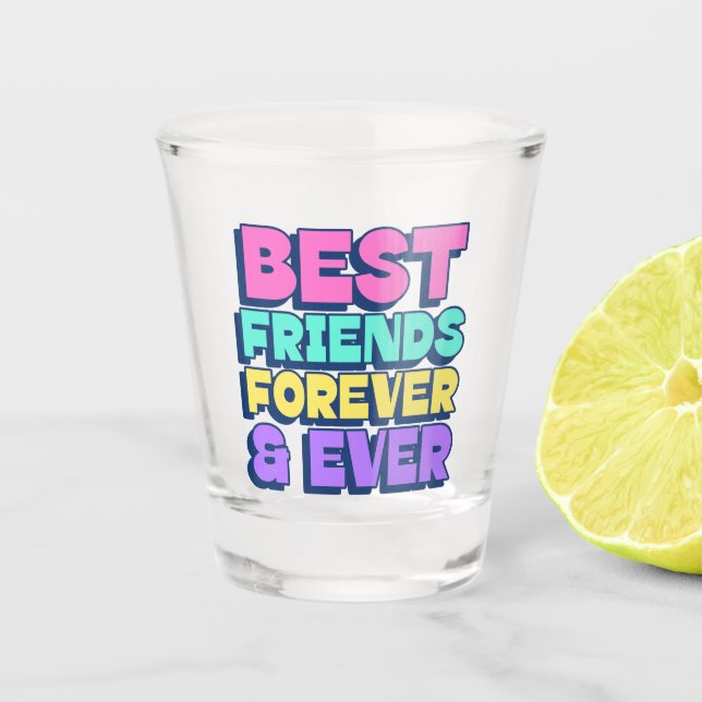 Vaso De Chupito Mejor Amigos para siempre (Anverso)