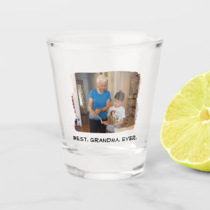 Vaso De Chupito Mejor foto de la abuela Nana Grandparent Personali