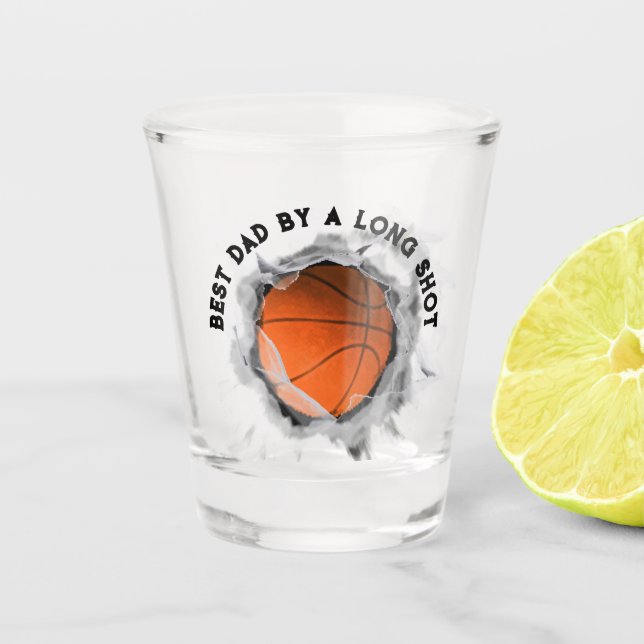 Vaso De Chupito Mejor Padre Baloncesto (Anverso)