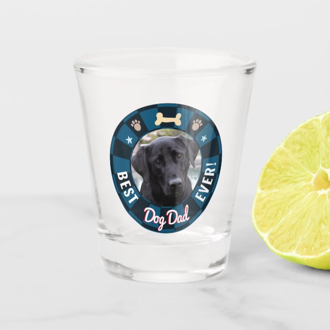 Vaso De Chupito Mejor Papá Perro (Anverso)