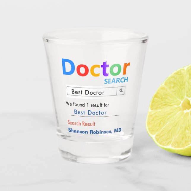 Vaso De Chupito Mejor regalo de Médica (Anverso)
