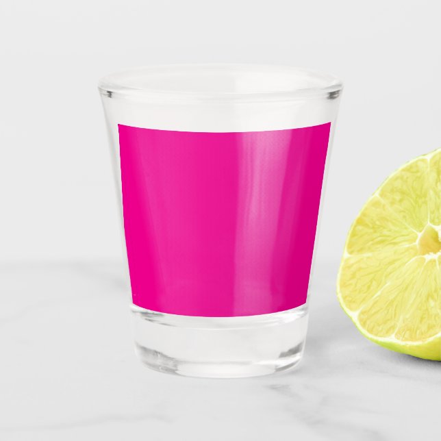 Vaso De Chupito Mejora tu espacio con un fondo rosado (Anverso)