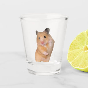 Vaso De Chupito Meme de Hamster de Paz de Glass Shot