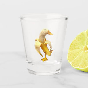Vaso De Chupito Meme de pato de plátano de vidrio caliente