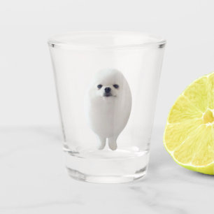 Vaso De Chupito Meme para perros de huevo de vidrio caliente