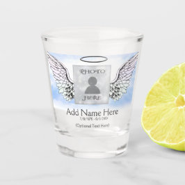 Vaso De Chupito Memorial Angel Wings Add Photo