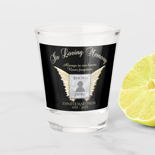 Vaso De Chupito Memorial fotográfico (Anverso)