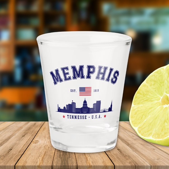 Vaso De Chupito "Memphis– Cheers to 1819 & the Bluff City" (Subido por el creador)
