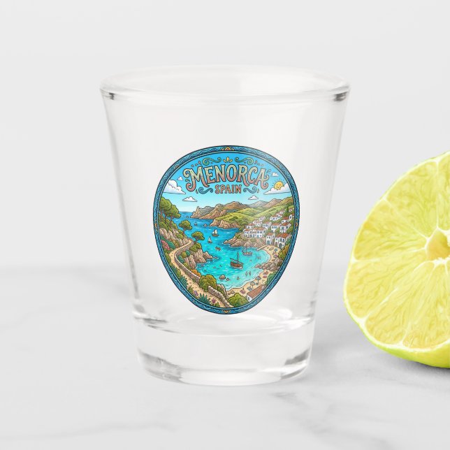 Vaso De Chupito Menorca España (Anverso)