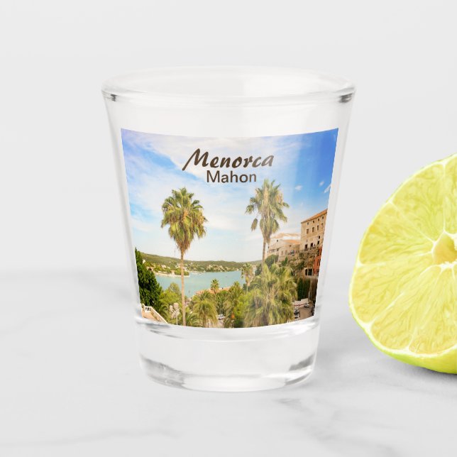 Vaso De Chupito Menorca Mahon Souvenir (Anverso)