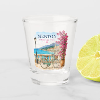Vaso De Chupito Menton bicycle French Riviera Shot Glass