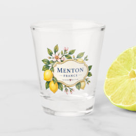 Vaso De Chupito Menton Lemon French Riviera Shot Glass