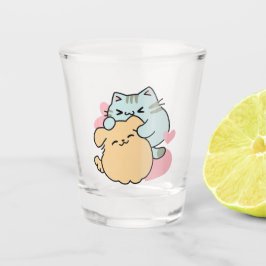 Vaso De Chupito Meow & Woof Perfect Together: Gato y perro delicio
