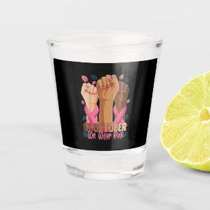 Vaso De Chupito Mes De Concienciación Sobre El Cáncer De Mama En O