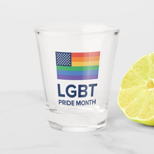 Vaso De Chupito Mes del Orgullo LGBT| Estados Unidos (Anverso)
