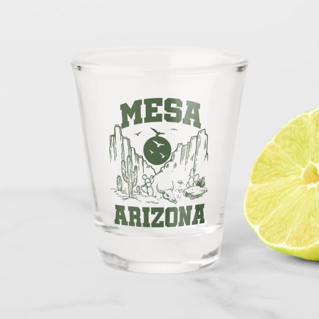 Vaso De Chupito Mesa, Arizona (Anverso)