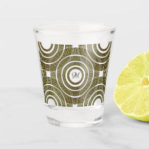 Vaso De Chupito Metro de clave griega en Artdeco de simetría geomé