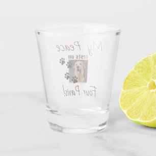 Vaso De Chupito Mi paz descansa en cuatro varas - Cute Pet Lover C