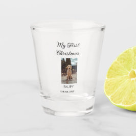 Vaso De Chupito Mi primera Navidad añadir mascota nombre gato año