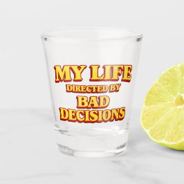 Vaso De Chupito Mi vida dirigida por el diseño de películas de mal