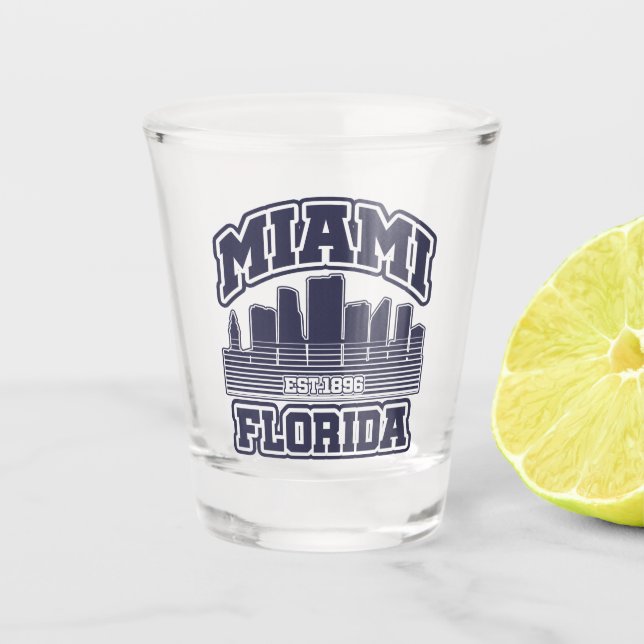 Vaso De Chupito Miami, Florida (Anverso)