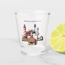 Vaso De Chupito Michigan Lighthouses copos de vidrio