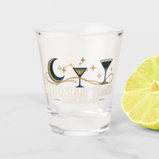 Vaso De Chupito Midnight Toast Shot Glass – Elegant Cocktail Desig