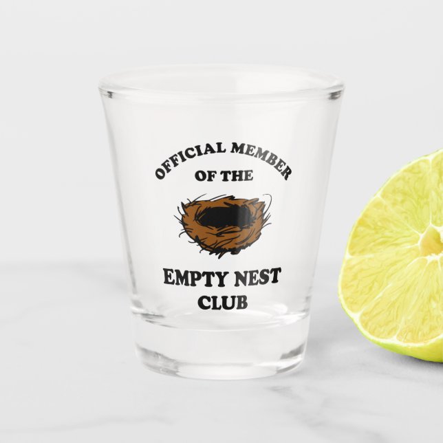 Vaso De Chupito Miembro Oficial Del Club Nido Vacío (Anverso)