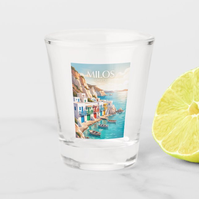 Vaso De Chupito Milos Grecia (Anverso)