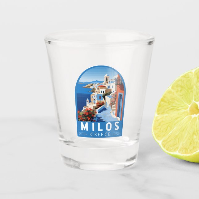 Vaso De Chupito Milos Grecia Viaje al arte (Anverso)