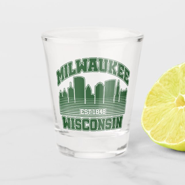 Vaso De Chupito Milwaukee, Wisconsin (Anverso)