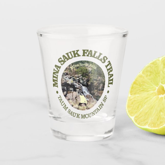 Vaso De Chupito Mina Sauk Falls (rd.) (Anverso)