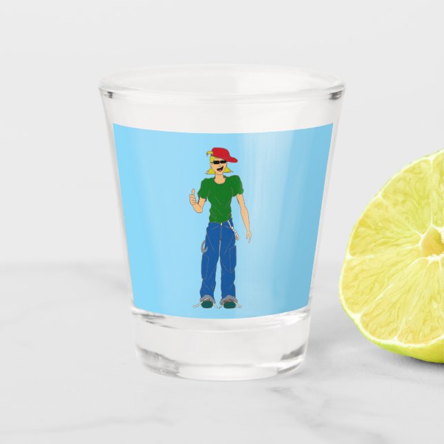 Vaso De Chupito miniaturas hacia arriba (Anverso)