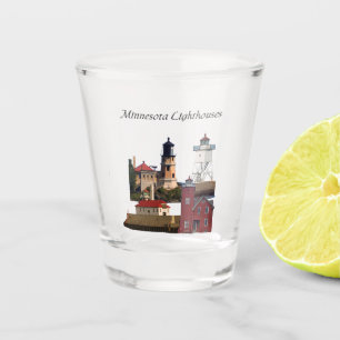 Vaso De Chupito Minnesota Lighthouses copos de vidrio