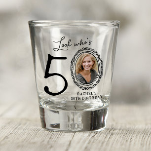 Vaso De Chupito ¡Mira quién tiene 50 años! Foto 50 cumpleaños