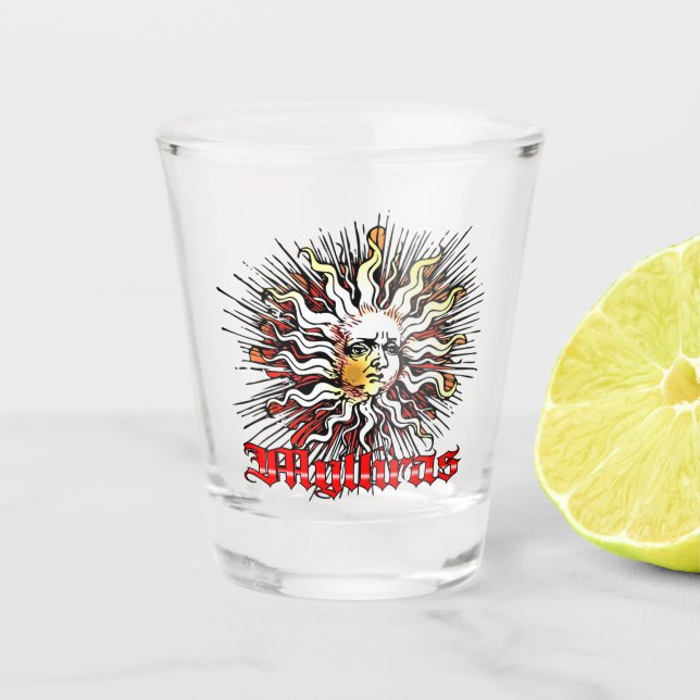 Vaso de chupito | Mithras | Dios Sol (Anverso)