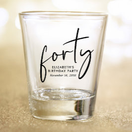 Vaso De Chupito Moda 40.º Fiesta de cumpleaños
