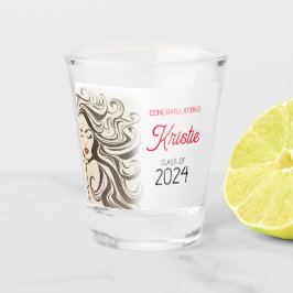 Vaso De Chupito Moda Beige Hair Stylist Graduación Party Retro